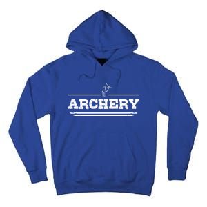 Distressed Look Arching Gift For Archers Gift Tall Hoodie