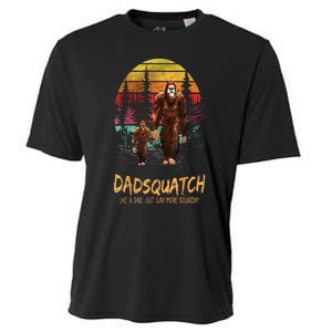 Dadsquatch Like A Dad Way More Squatchy Funny Bigfoot Dad Cooling Performance Crew T-Shirt