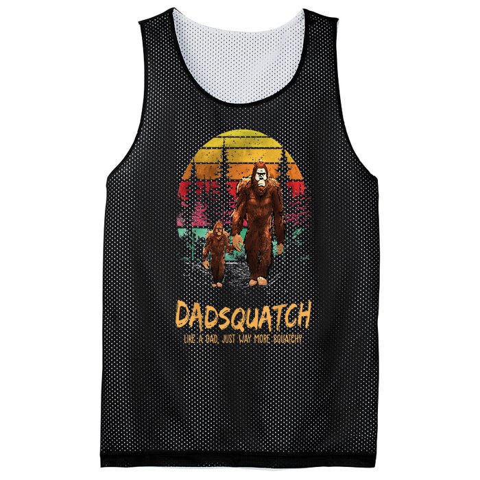 Dadsquatch Like A Dad Way More Squatchy Funny Bigfoot Dad Mesh Reversible Basketball Jersey Tank