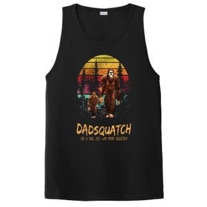 Dadsquatch Like A Dad Way More Squatchy Funny Bigfoot Dad PosiCharge Competitor Tank