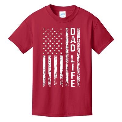 Dad Life American Flag Dad Gifts Kids T-Shirt