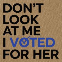 DonT Look At Me I Voted For Her Cotton Canvas Backpack
