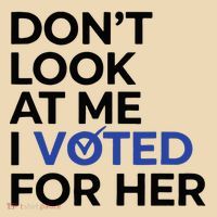 DonT Look At Me I Voted For Her Zip Tote Bag