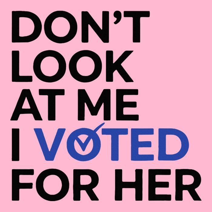 DonT Look At Me I Voted For Her Visor