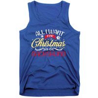 Dog Lover All I Want For Christmas Is A Dachshund Gift Tank Top