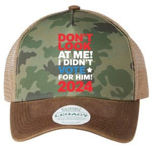 DonT Look At Me! I DidnT Vote For Him Democrat Liberal Legacy Tie Dye Trucker Hat