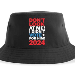 DonT Look At Me! I DidnT Vote For Him Democrat Liberal Sustainable Bucket Hat