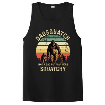 Dadsquatch Like A Dad Way More Squatchy Funny Bigfoot PosiCharge Competitor Tank