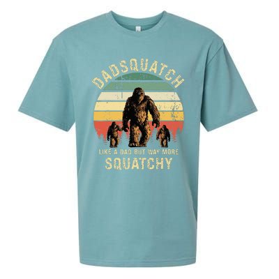 Dadsquatch Like A Dad Way More Squatchy Funny Bigfoot Sueded Cloud Jersey T-Shirt