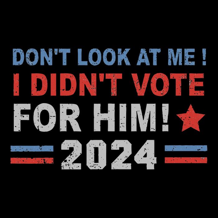 DonT Look At Me I DidnT Vote For Him Button