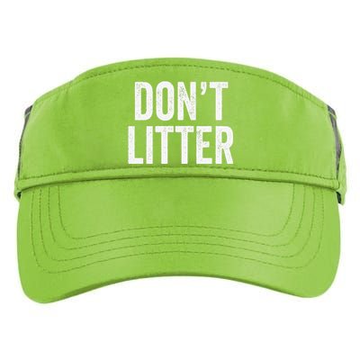 Don't Litter, AntiLitter Slogan Adult Drive Performance Visor