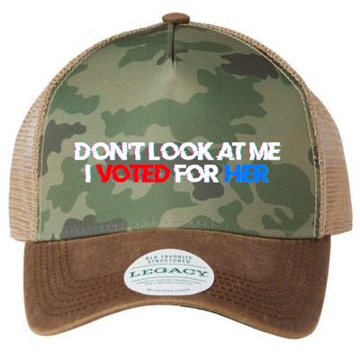DonT Look At Me I Voted For Her Legacy Tie Dye Trucker Hat