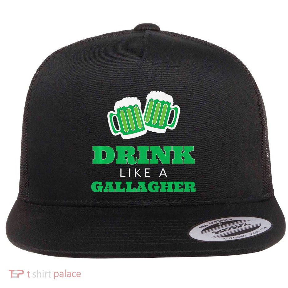 Drink Like A Gallagher Saint Patrick's Day Flatbill Hat