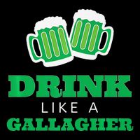 Drink Like A Gallagher Saint Patrick's Day Youth Performance Sprint T-Shirt