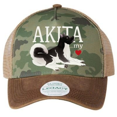 Dog Lovers AKITA My Heart A Key to My Heart Legacy Tie Dye Trucker Hat