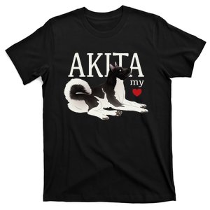 Dog Lovers AKITA My Heart A Key to My Heart T-Shirt