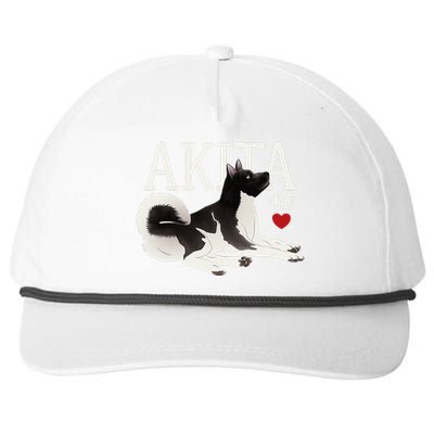 Dog Lovers AKITA My Heart A Key to My Heart Snapback Five-Panel Rope Hat