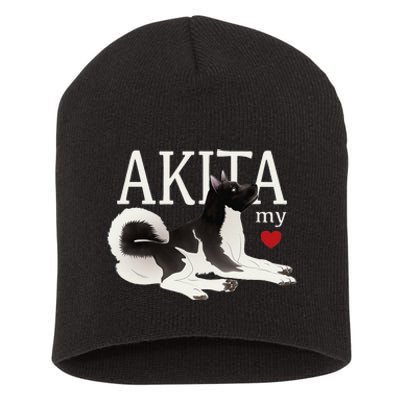 Dog Lovers AKITA My Heart A Key to My Heart Short Acrylic Beanie