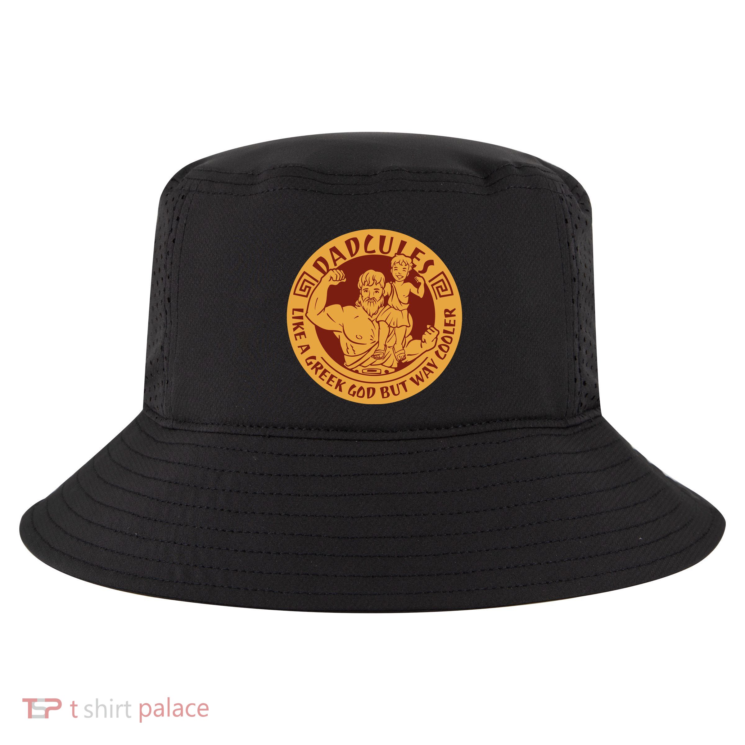 Dadcules Like A Greek God But Way Cooler Father's Day Cool Comfort Performance Bucket Hat