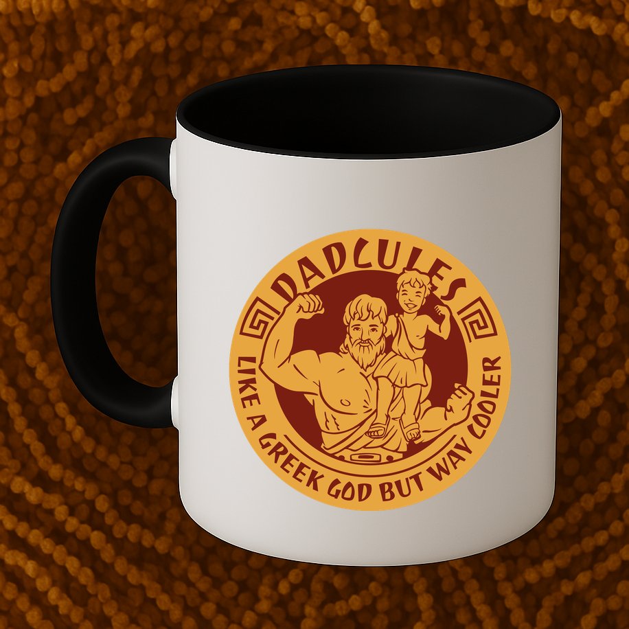 Dadcules Like A Greek God But Way Cooler Father's Day Mug