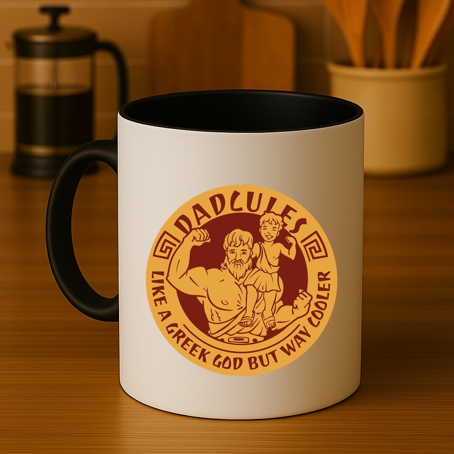 Dadcules Like A Greek God But Way Cooler Father's Day Mug