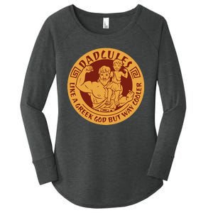 Dadcules Like A Greek God But Way Cooler Father's Day Women's Perfect Tri Tunic Long Sleeve Shirt