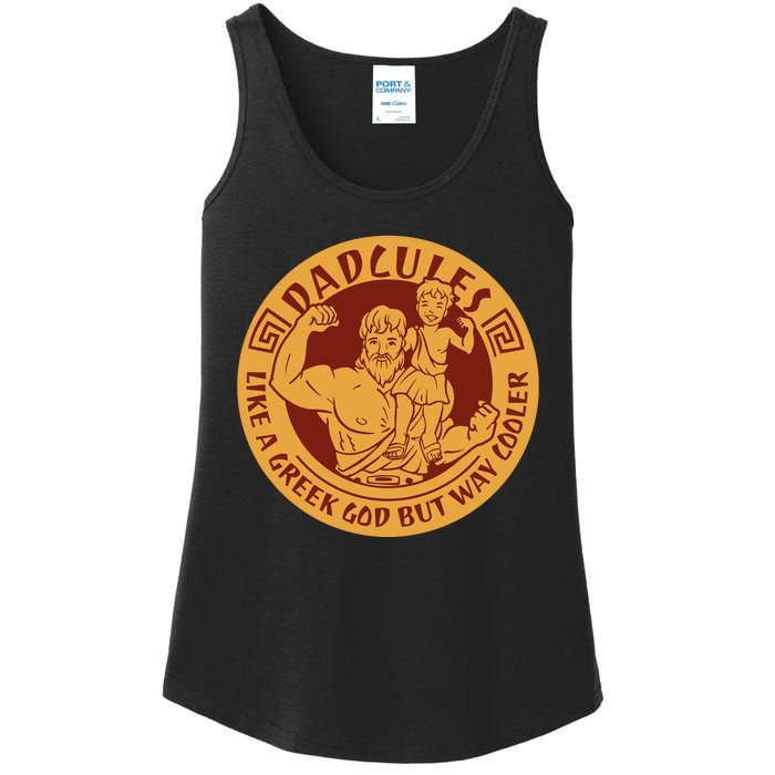 Dadcules Like A Greek God But Way Cooler Father's Day Ladies Essential Tank