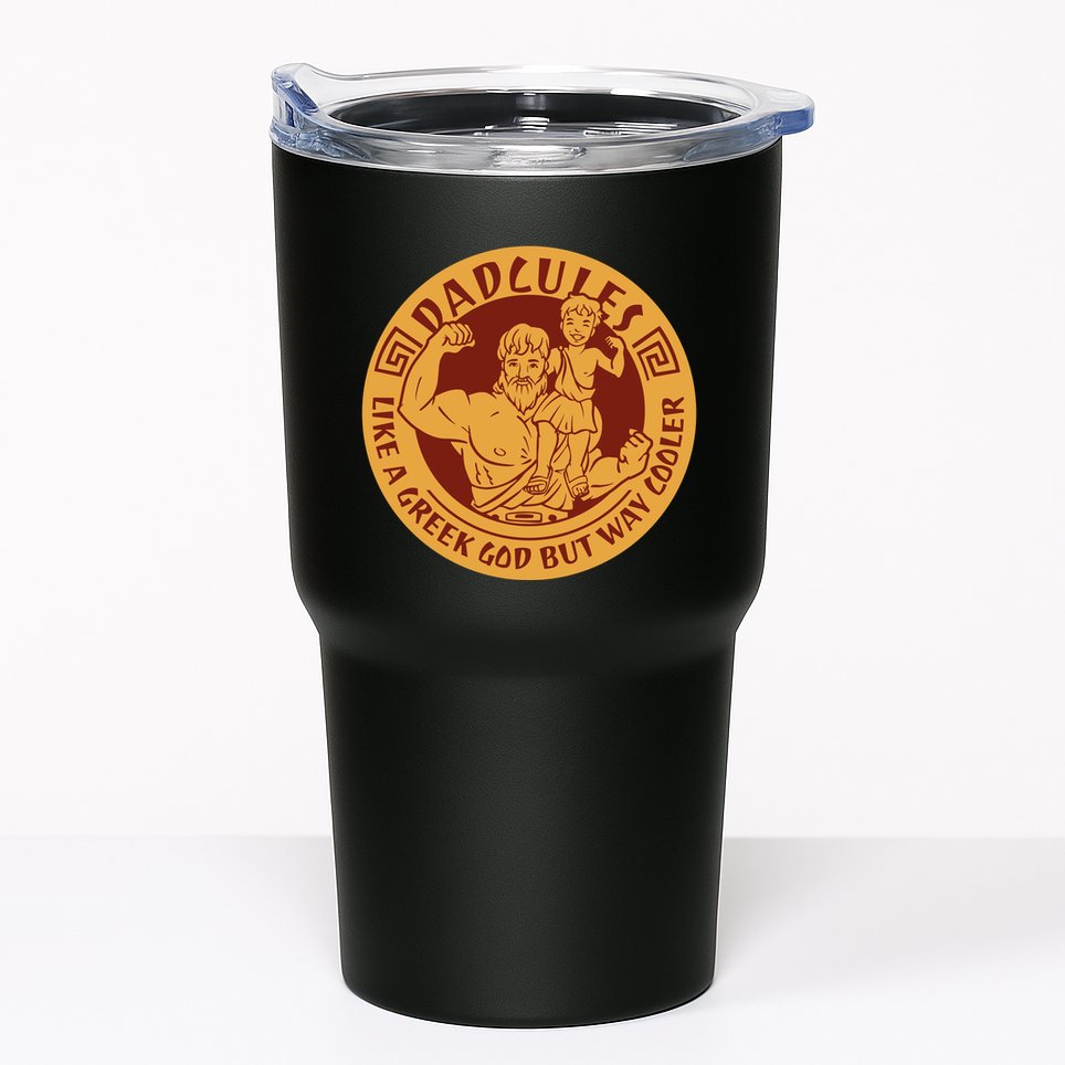 Dadcules Like A Greek God But Way Cooler Father's Day Tumbler