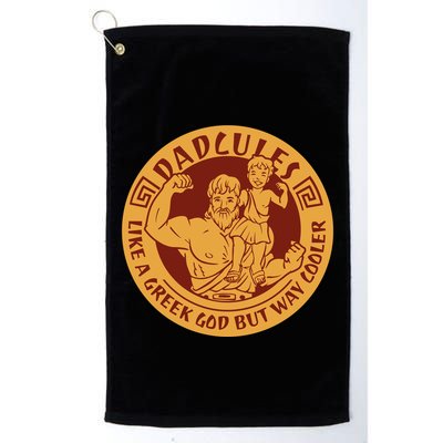 Dadcules Like A Greek God But Way Cooler Father's Day Golf Towel