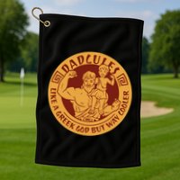 Dadcules Like A Greek God But Way Cooler Father's Day Golf Towel