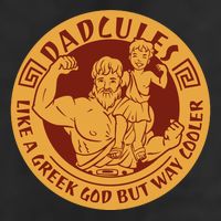 Dadcules Like A Greek God But Way Cooler Father's Day Golf Towel