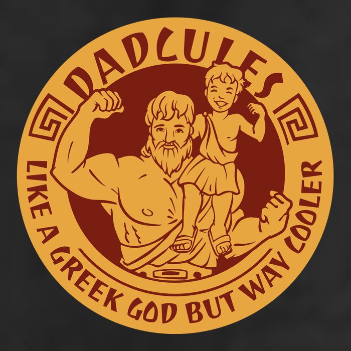 Dadcules Like A Greek God But Way Cooler Father's Day Golf Towel
