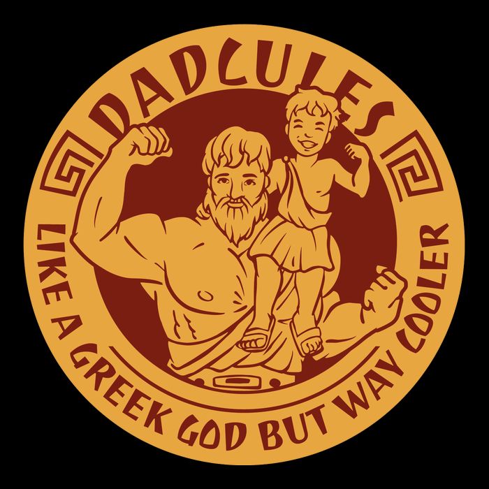 Dadcules Like A Greek God But Way Cooler Father's Day Toddler T-Shirt