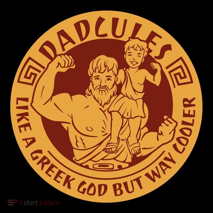 Dadcules Like A Greek God But Way Cooler Father's Day Womens T-Shirt