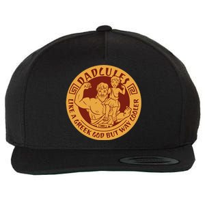 Dadcules Like A Greek God But Way Cooler Father's Day Wool Snapback Cap