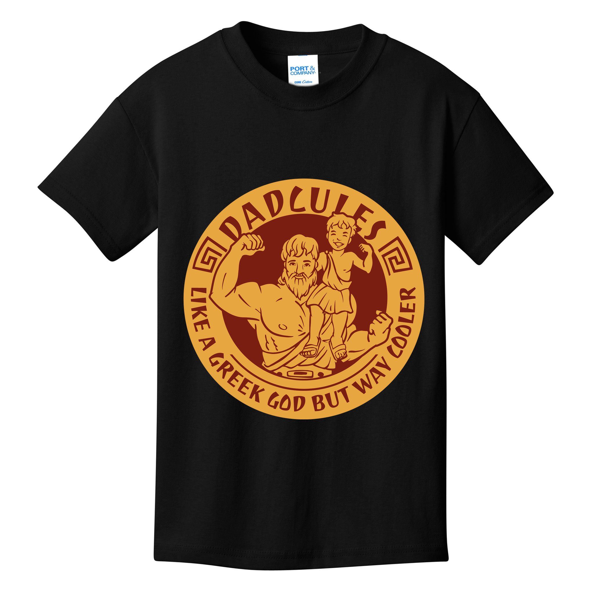 Dadcules Like A Greek God But Way Cooler Father's Day Kids T-Shirt