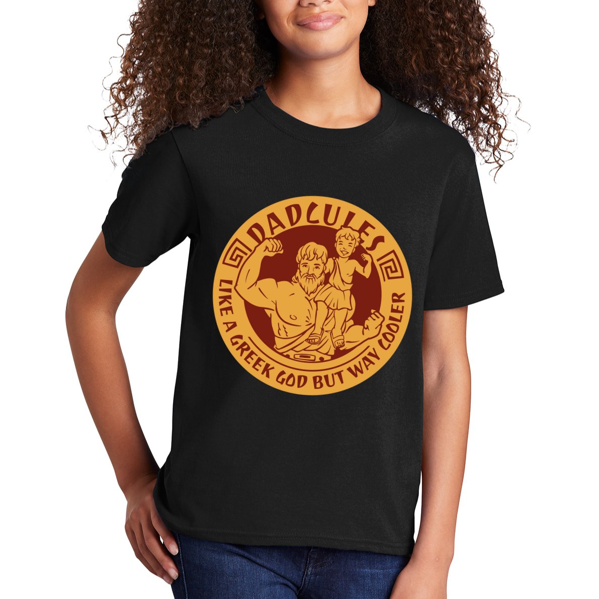 Dadcules Like A Greek God But Way Cooler Father's Day Kids T-Shirt