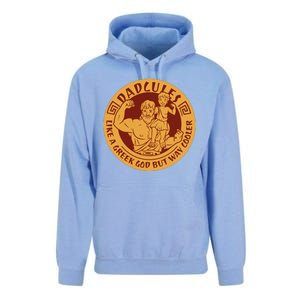 Dadcules Like A Greek God But Way Cooler Father's Day Unisex Surf Hoodie