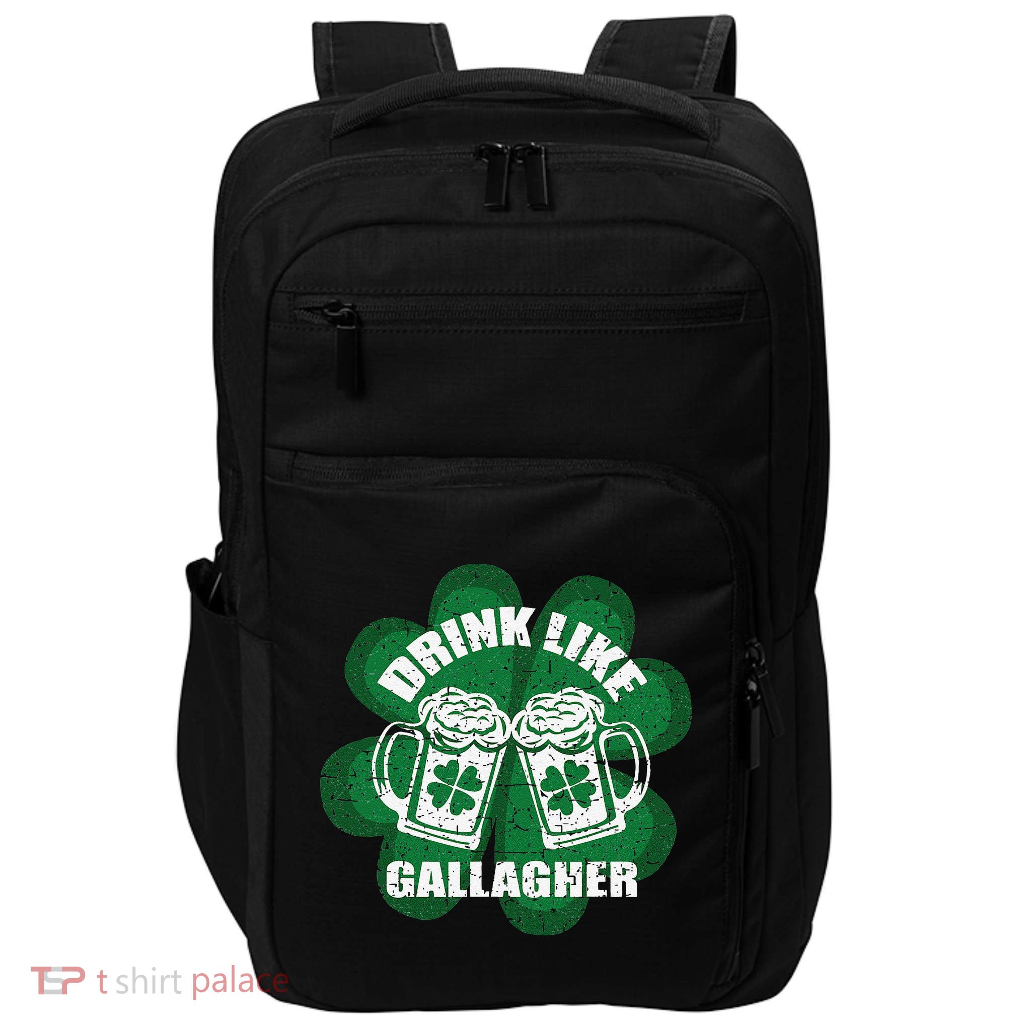 Drink Like A Gallagher Saint Patrick's Day Irish Impact Tech Backpack