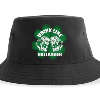 Drink Like A Gallagher Saint Patrick's Day Irish Sustainable Bucket Hat