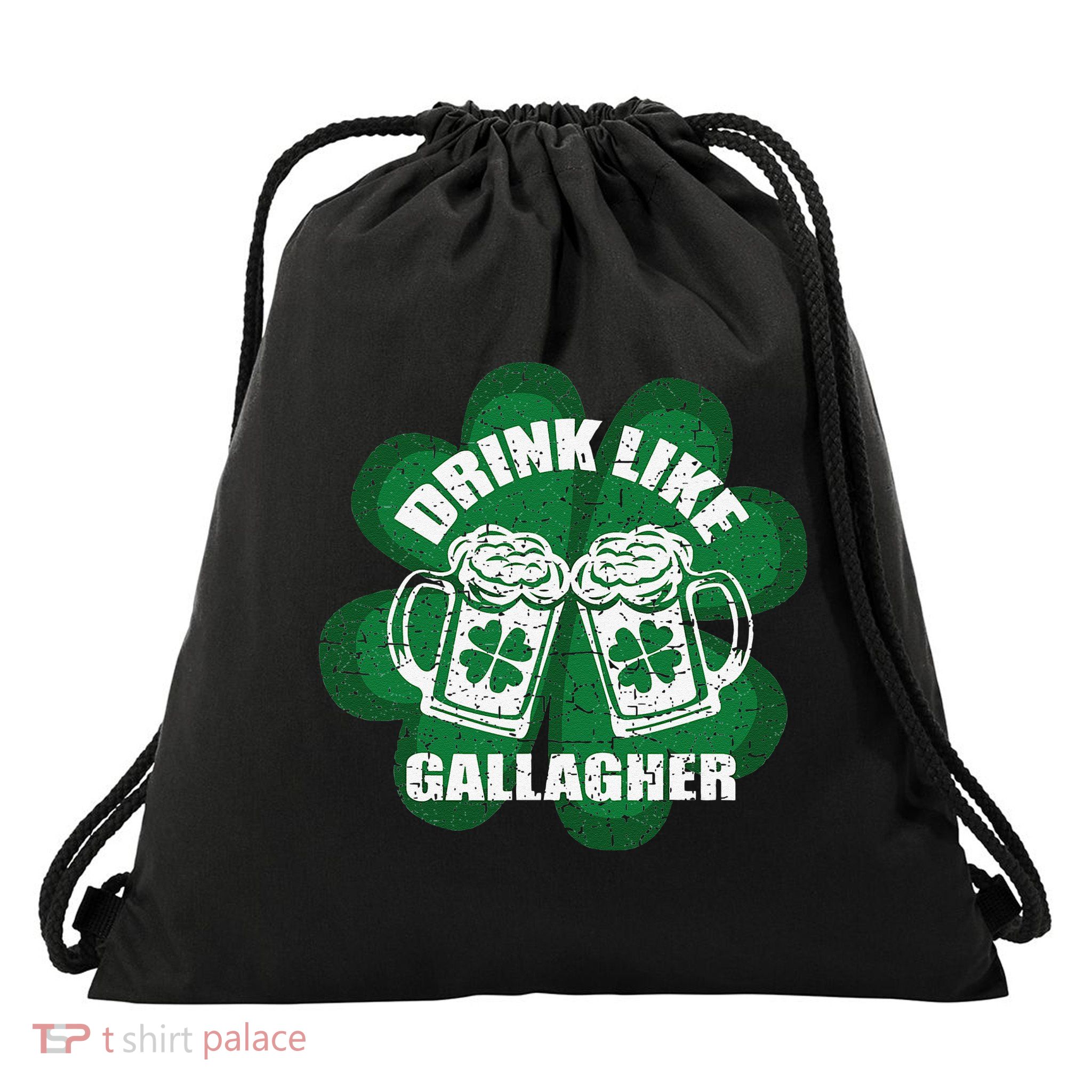 Drink Like A Gallagher Saint Patrick's Day Irish Drawstring Bag