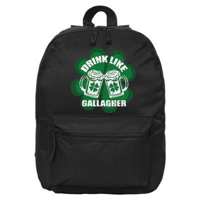 Drink Like A Gallagher Saint Patrick's Day Irish 16 in Basic Backpack