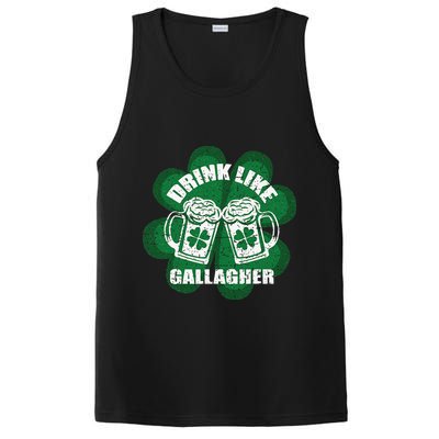 Drink Like A Gallagher Saint Patrick's Day Irish PosiCharge Competitor Tank