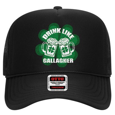 Drink Like A Gallagher Saint Patrick's Day Irish Trucker Hat