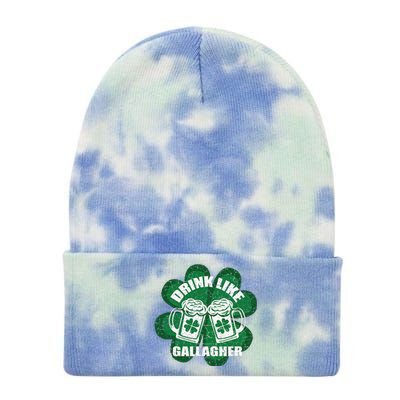 Drink Like A Gallagher Saint Patrick's Day Irish Tie Dye 12in Knit Beanie