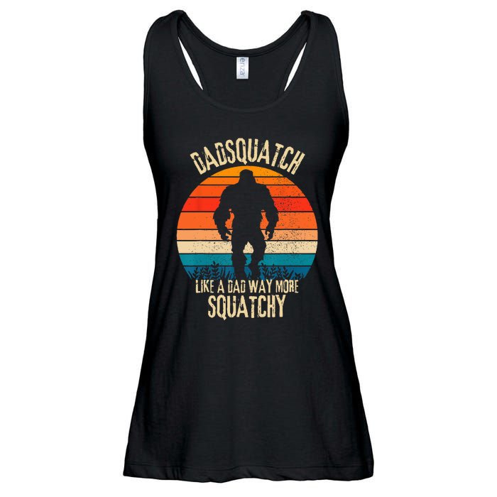 Dadsquatch Like A Dad Way More Squatchy Funny Bigfoot Ladies Essential Flowy Tank