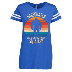 Dadsquatch Like A Dad Way More Squatchy Funny Bigfoot Enza Ladies Jersey Football T-Shirt