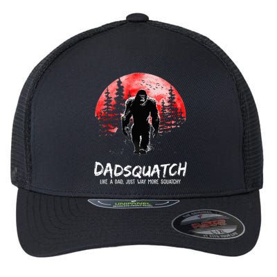 Dadsquatch Like A Dad Just Way More Squatchy Flexfit Unipanel Trucker Cap