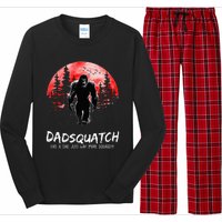 Dadsquatch Like A Dad Just Way More Squatchy Long Sleeve Pajama Set