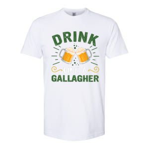 Drink Like A Galagher Lucky Beer Shamrock Beer Lover Saint Patrick's Day Softstyle CVC T-Shirt